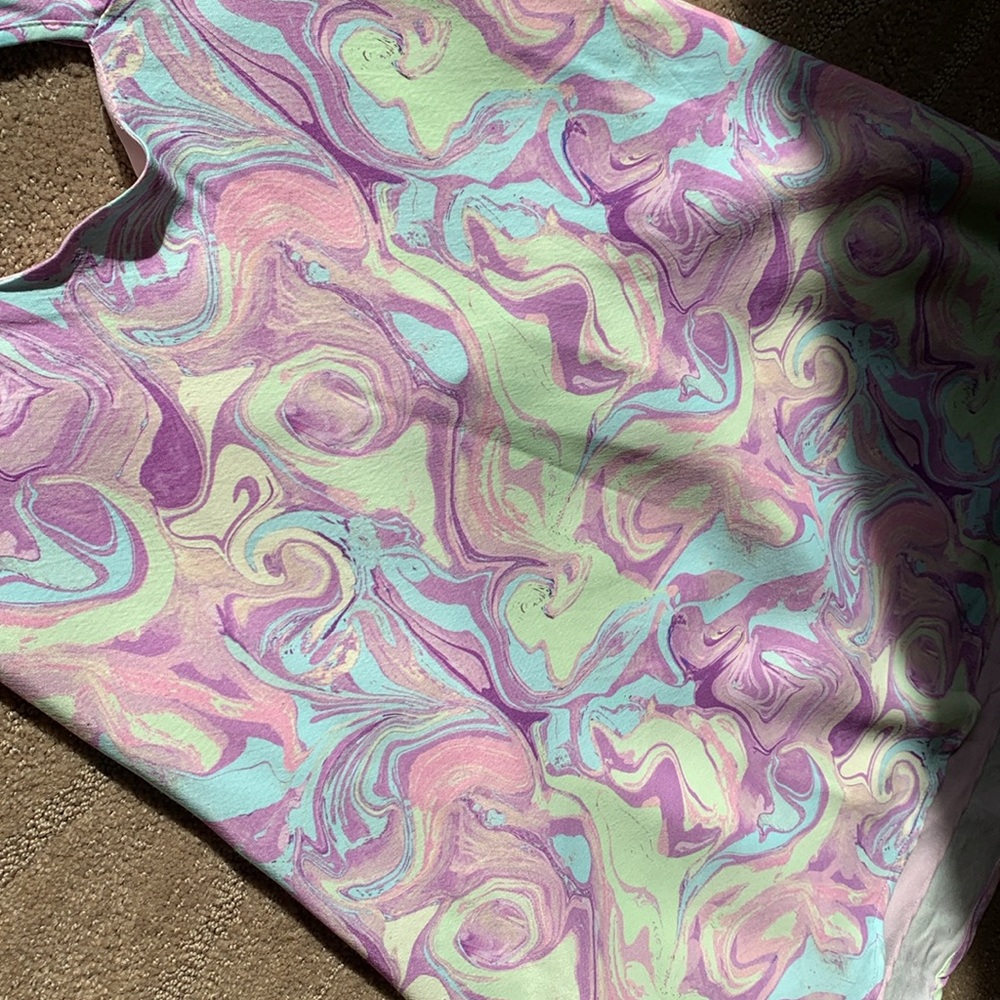 Zara Marble Print Cut Out Mini Dress - Picture 17 of 17